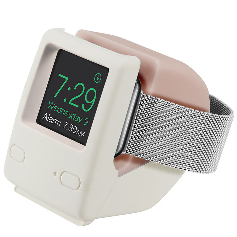 Silicone Charging Dock for Apple Watch Series 4-8